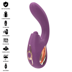 INTENSE - LALI MULTIFUNKTIONS-G-SPOT-VIBRATOR TAPPING  STOSS  VIBRATION LILA