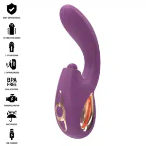 INTENSE - LALI MULTIFUNKTIONS-G-SPOT-VIBRATOR TAPPING  STOSS  VIBRATION LILA