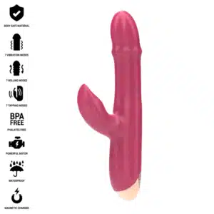 INTENSE - CHLOE MULTIFUNKTIONSVIBRATOR 3 IN 1 ROT