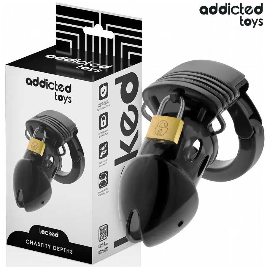 ADDICTED TOYS LOCKED - CHASTITY DEPTHS PENISKÄFIG 7,5 CM