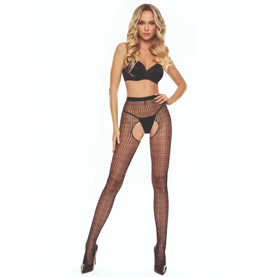 PASSION - TIOPEN 028 SCHWARZE STRUMPFHOSEN 1/2