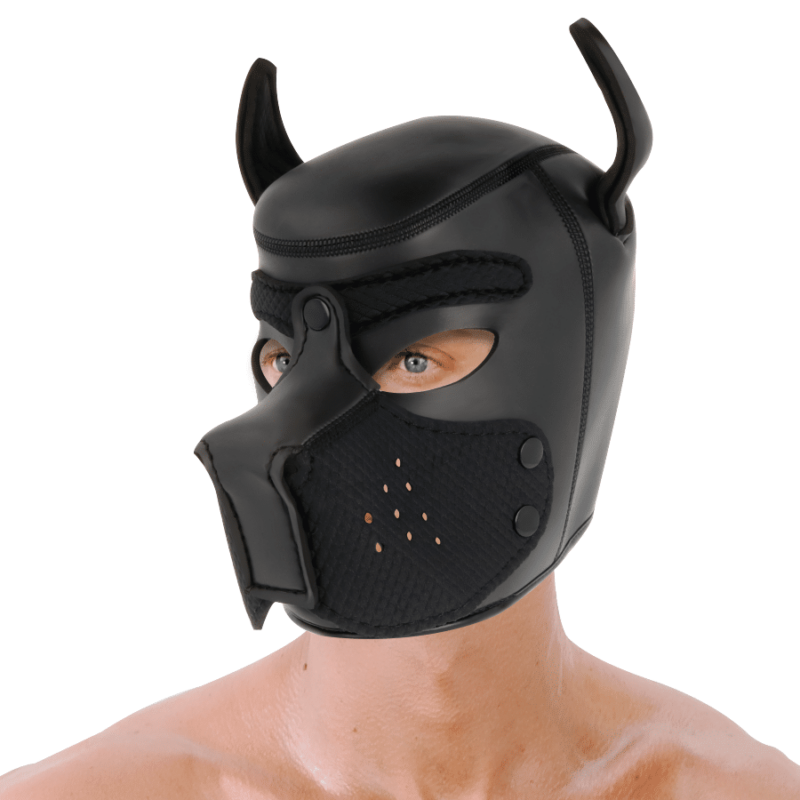 DARKNESS - NEOPREN-HUNDEMASKE MIT ABNEHMBARER MAULE L - Image 3